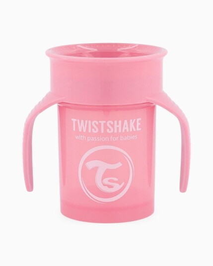 Twistshake 360 Cup 6+m Pastel Pink