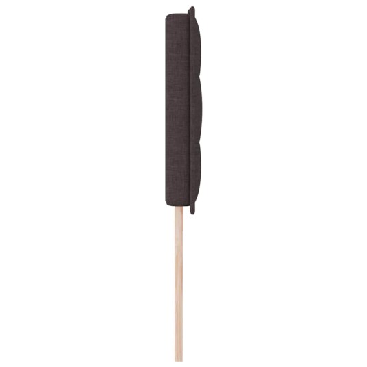 Sengegavl Linje Design Mørk Brun 200 cm Stoff