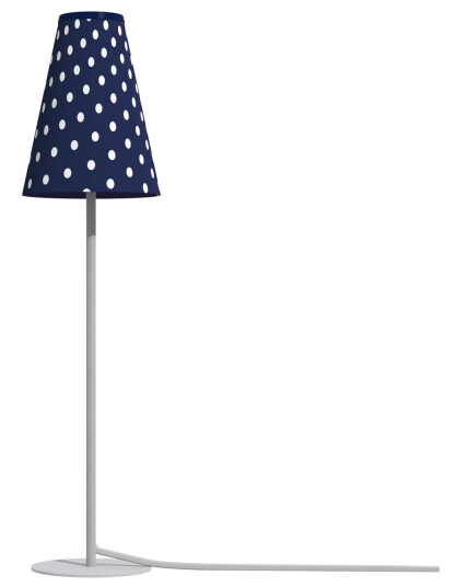 Euluna Bordlampe Trifle, blå/hvit med prikker Euluna Bordlampe Trifle, blå/hvit med prikker