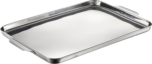 Stiernholm Steel Reflection serveringsbrett 39 x 25,5 cm stål