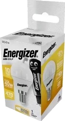 Energizer Golfpære 4,9W / 40W E14 470 Lm Varm Energizer Golfpære 4,9W / 40W E14 470 Lm Varm