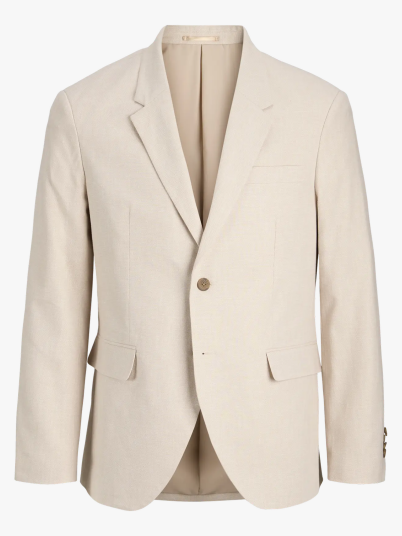 Jack and Jones Martin Summer Blazer Linen Blend Beige 56 Jack and Jones Martin Summer Blazer Linen Blend Beige 56