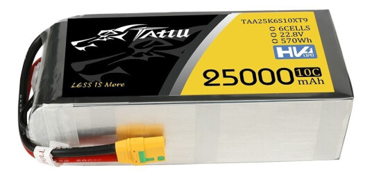 Gens 6s 25000mAh - 10C - Gens Ace Tattu XT90