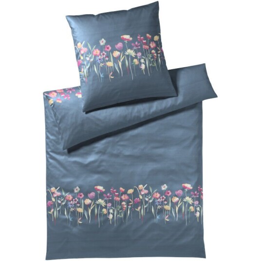 Elegante Sengesett ''Line-Up'' Smokey Blue Fra Elegante (Størrelse: 140x220)