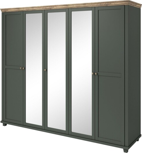 Doade Garderobe 62x154 cm - Grønn|Natur