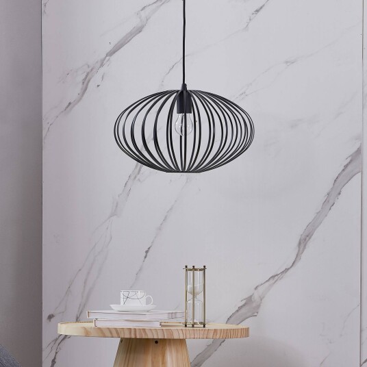Lindby Maivi hengelampe svart 40 cm