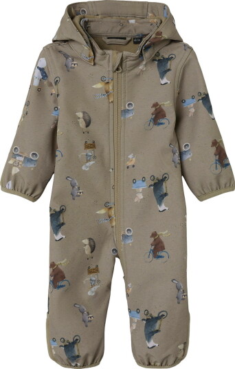 Name It Alfa08 Softshell Suit Aop Fo Beige 50/56
