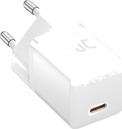 Baseus Gan5 Mini-Lader 1C 30W Eu + Usb-C-Kabel (Moon White)