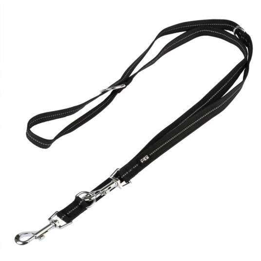 Tiaki Hundebånd Reflective Rubber Svart 200 cm Lang 20 Mm Bred