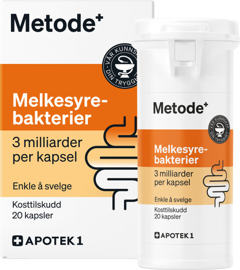 Metode Melkesyrebakterier kapsler 20 stk