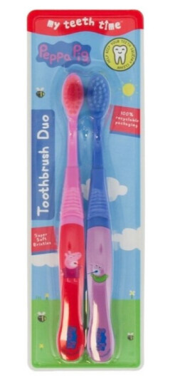 Peppa Pig Toothbrush Duo Super Soft