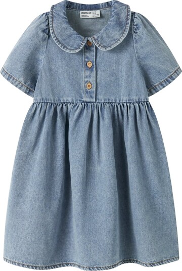 Name It Nmfpoppy Dnm Dress 5011 Ov H   Blue   104