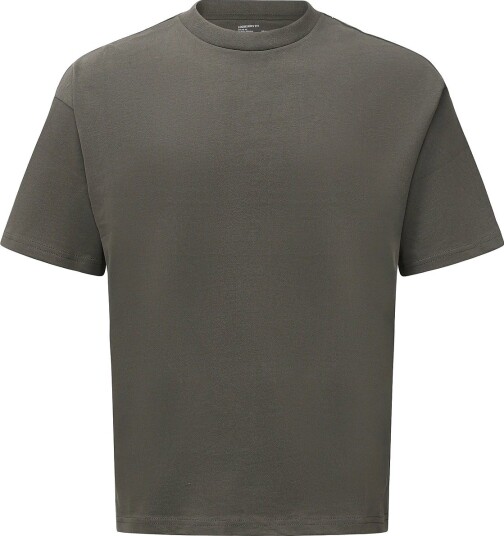 Weekday Loose Fit T Shirt DARK KHAKI GREEN XL
