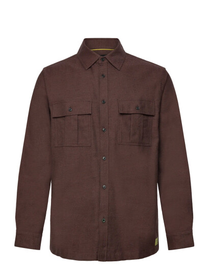 Scotch & Soda Melange Relaxed-Fit Shirt - Brown - XL Scotch & Soda Melange Relaxed-Fit Shirt - Brown - XL