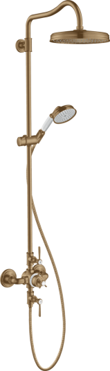 Axor Montreux Showerpipe 240 1jet Ø240 mm, Børstet Bronse