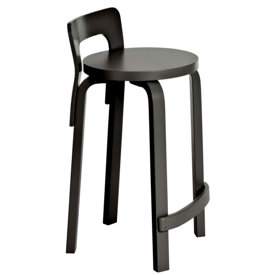 Artek K65 Barstol Laget av bjørk Sort Bjørk Artek K65 Barstol Laget av bjørk Sort Bjørk
