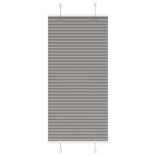 plisségardin antrasitt 55x150 cm Stoff Bredde 54,4 Polyester