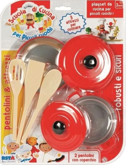 RSToys Kj??kkenskole ??? Kjeler og kj??kkenredskaper   3+ ??r
