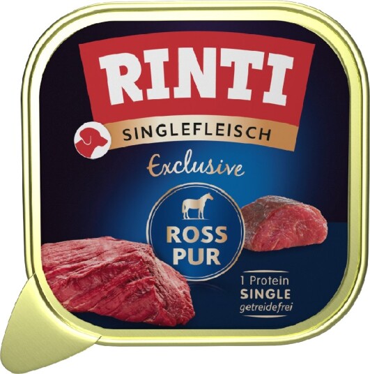 Rinti Våtfôr Single Meat Exclusive Hest 30 X 150 G Rinti Våtfôr Single Meat Exclusive Hest 30 X 150 G