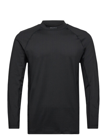 Björn Borg Borg Mock Neck Ls T-Shirt - Black - XXL