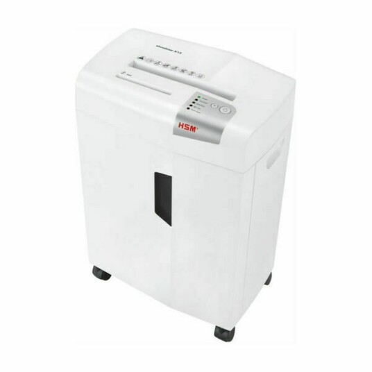 HSM X13 MAKULERINGSMASKIN PARTIKKELKUTT-MAKULERING 57 DB 4 MM SØLV, HVIT HSM X13 MAKULERINGSMASKIN PARTIKKELKUTT-MAKULERING 57 DB 4 MM SØLV, HVIT