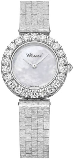 Chopard Dameklokke 10A178 1101 Diamond Hour Hvit/18 karat hvitt gull