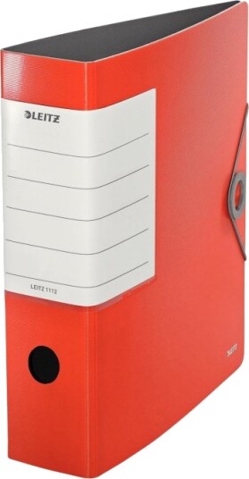Leitz 180° Solid   Hevarmbuefil   Bokryggbredde: 82 Mm   For A4 210 X 297 Mm   Kapasitet: 500 Ark   Lys Rød