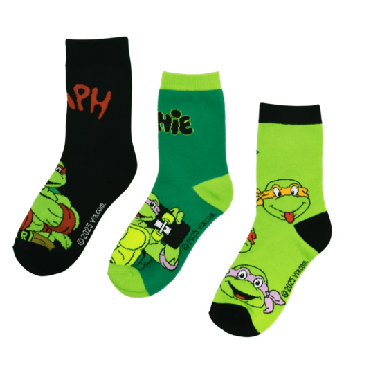 Turtles Sokker 3 pk 27/30 Barn Grønn