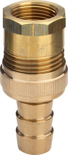 1/2 x 3/4" gjenget rørkobling i metall