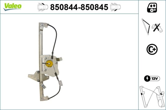 Vindusheis VALEO 850844 Vindusheis VALEO 850844