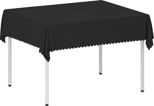 vidaXL Bordduk Rektangulær Mørkegrå 110 x 140 cm