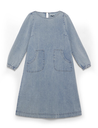 Lollys Laundry Lucasll Midi Dress Ls - Blue - M Lollys Laundry Lucasll Midi Dress Ls - Blue - M
