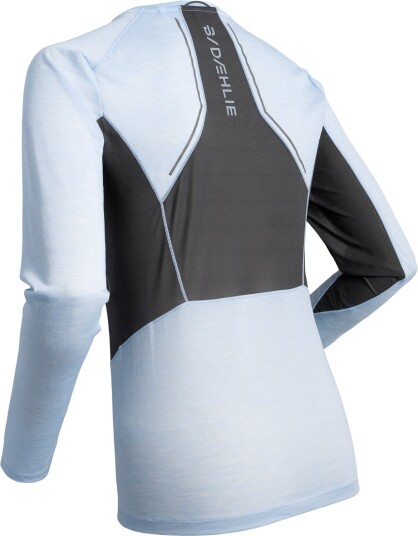 Dahlie Long Sleeve Tech Wool  W Dame Blå L | Langermet T skjorte