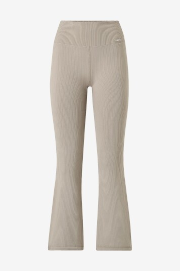 Aim'n   Treningstights Ribbed Seamless Flare Petite Tights   Brun