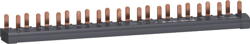 Schneider Electric Løkkesamleskinne 1P+N 80A 12M Bunnmontering A9XPH612 Hvit 10 Stk