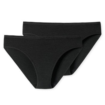 Schiesser Truser 2P Modal Essentials Tai Briefs Svart X Large Dame