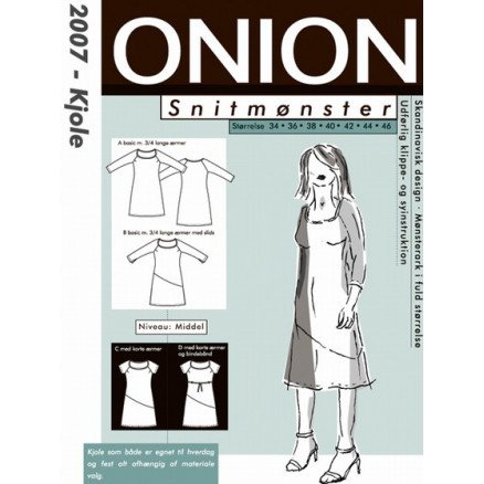ONION Snittmønster 2007 Kjole Str 34 46 ONION Snittmønster 2007 Kjole Str 34 46