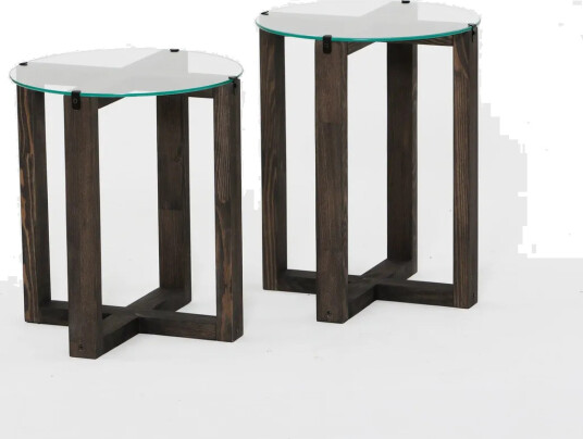 Liepene Sidebord 45x40 cm Svart - Hanah Home