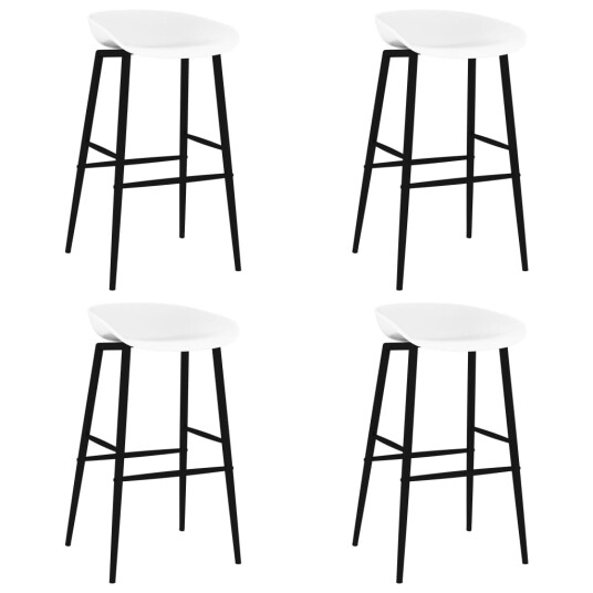  Barstoler 4 stk hvit