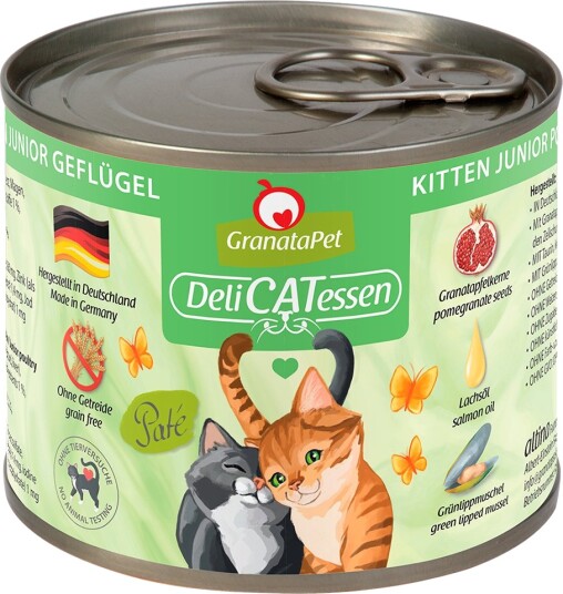 Granatapet Våtfôr Delicatessen Kitten Fjørfe 24 X 200 G