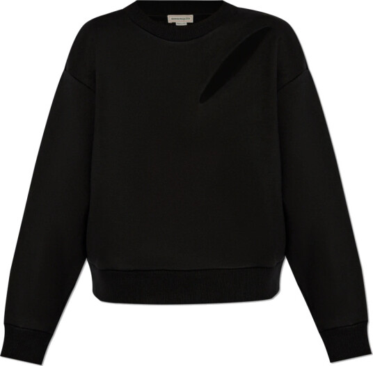 Alexander McQueen Dame Gensere & Hettegensere Svart S,