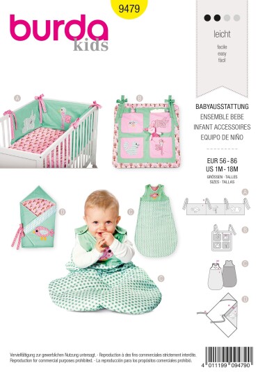 Burda 9479 - Babytilbehør