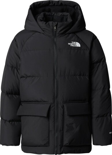 The North Face Teens' North Down Fleece Lined Short Parka TNF Black XL