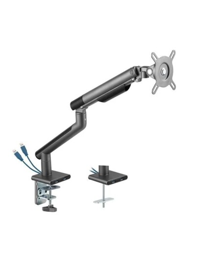 DUTZO Skjermholder for 1 skjerm (17"-32") - Slim USB-utgave (Svart) DUTZO Skjermholder for 1 skjerm (17"-32") - Slim USB-utgave (Svart)
