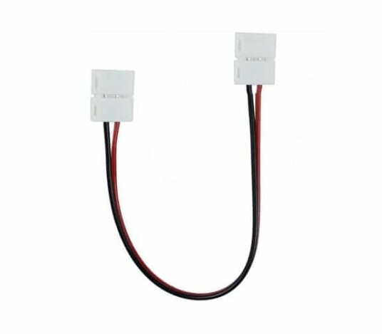 Enkeltfarget LED Strips 8mm Skjøtekabel 30 cm med dobbel 2-Pin tilkoblingsklemme Enkeltfarget LED Strips 8mm Skjøtekabel 30 cm med dobbel 2-Pin tilkoblingsklemme
