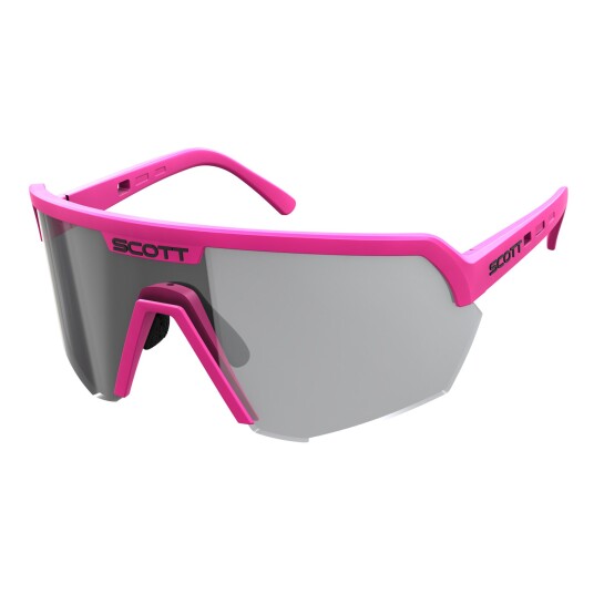 SCOTT Sport Shield Light Sensitive Sykkelbriller Pink/Grå SCOTT Sport Shield Light Sensitive Sykkelbriller Pink/Grå