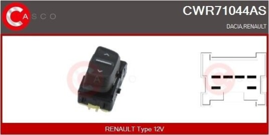 Bryter, vindusheis CASCO CWR71044AS