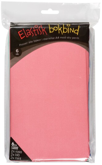 Bokbind Elastisk 6pk Ensfarget Pastell Bokbind Elastisk 6pk Ensfarget Pastell