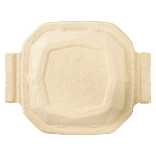 DUNI Lokk til matform sukkerrør Eco V; 24.4x19.2x3.2 cm (LxBxH); Brun; Kvadratisk; 50 Stykk / Forpakning DUNI Lokk til matform sukkerrør Eco V; 24.4x19.2x3.2 cm (LxBxH); Brun; Kvadratisk; 50 Stykk / Forpakning