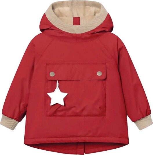 MINI A TURE Matbabywen Fleece Lined Winter Anorak. Grs   CHILI PEPPER   86